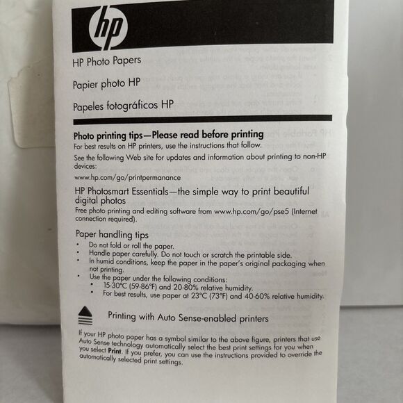 HP 4x6 Photo Paper Glossy 140+ sheets New Opened Package - Picture 3 of 7